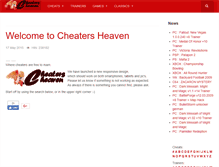 Tablet Screenshot of cheaters-heaven.com